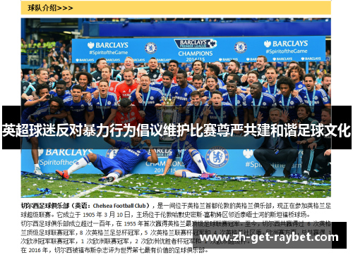 英超球迷反对暴力行为倡议维护比赛尊严共建和谐足球文化